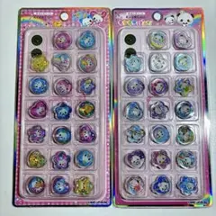 【正規品】おはじきシール　もちもちぱんだ＆　ハッピーマーチ　キラコロ　２点セット
