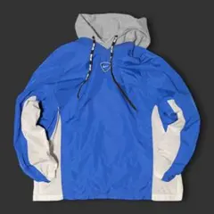 美品★00s★NIKE★スウッシュ 刺繍 ナイロン プルオーバー★ゲームシャツ