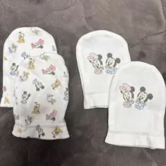 Disney baby ミッキー　ミニー　ミトン　手袋 2セットまとめ売り