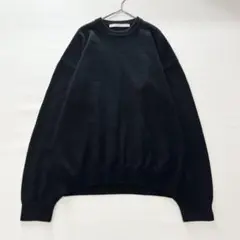 フレームワーク　カシミヤ混　ポパイクルーネックプルオーバーニット　黒