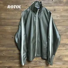 ★【ロトル】ROTOL レザー風ジャケット フェイクレザー L