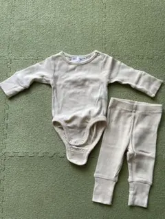 ZARA/アジャスタブルリブボディスーツ/リブ編みレギンス/SET