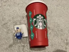 スタバ ホリデー2022リユーザブルカップ473ml + ドリンクホールキャップ
