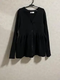 ペプラムカーディガン　M