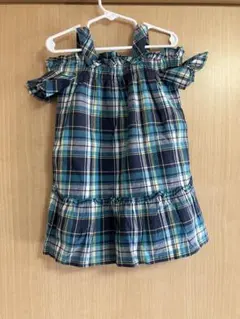 【COMME CA ISM】チェック柄　ワンピース
