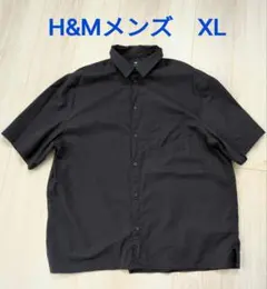 H&M メンズ 半袖シャツ ブラック XLのサムネイル