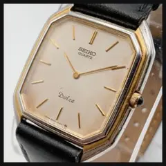 稼働/新品電池】SEIKO DOLCE ラウンド ユニセックス腕時計qz - メルカリ