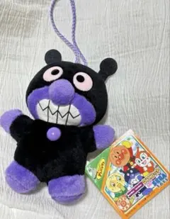 アンパンマン　ニコニコマスコット　ばいきんまん1998 平成　レトロ　ぬいぐるみ