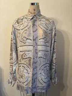 HERMES 鳥プリント 長袖シャツ サイズ42 - メルカリ