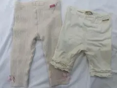 MIKI HOUSE ベビー スパッツ 80cm 2点セットのサムネイル