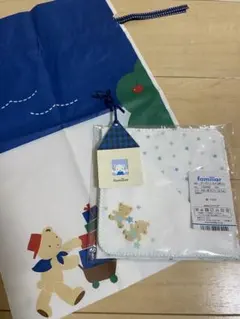 新品　ファミリア　ガーゼハンカチ　セット