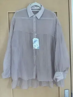 CLASSICALELF シアーワッシャー切替ワイドパンツシャツ