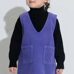 美品！Ocean & Ground 紫 ジャンバースカート コーデュロイ 130