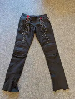 DSQUARED2 レースアップ バイカーパンツ 黒 40 イタリア製のサムネイル