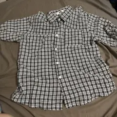 yolo ブラックチェックシャツ