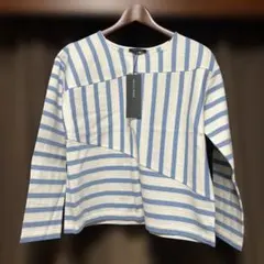 TRANS WORK カットソー ストライプ柄 長袖シャツ 38