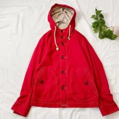 グリーンレーベルリラクシング マウンテンパーカー 長袖【S】赤 メンズ d375