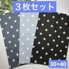 ３枚組★ランチョンマット★給食ナフキン★星柄B