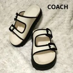 最終価格　COACH　コーチ　レイニー　サンダル　ダブルストラップ　厚底のサムネイル