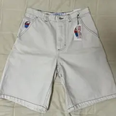 POLAR BIGBOY ハーフパンツ ホワイト ステッカー付き 旧ロゴ