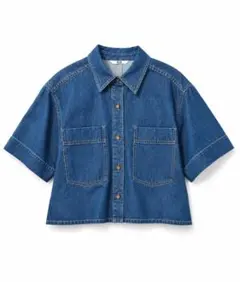 ☆Healthy denim☆reezy Rosehipショート丈デニムシャツ - メルカリ