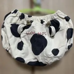ベビー ボトムス かぼちゃパンツ　牛柄 70-80cm 綿100%