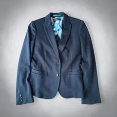 ポールスミス テーラードジャケット ネイビー 38 背抜き マルチカラー