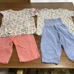 フルーツ柄Tシャツとショートパンツセット 110センチ　腹巻き付きで機能的！