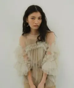 ANDRESD アンドレスド　デコラティブチュールトップス　新品　結婚式