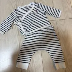 プチバトー　退院着　ボーダー　セットアップ