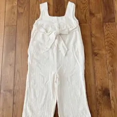 【カスタネ】BACKリボンイージーサロペット　オーバーオール