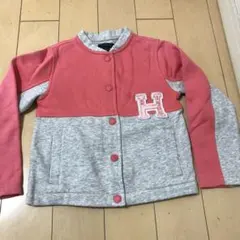 TOMMY HILFIGER キッズジャケット 5T ピンク・グレー