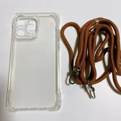 iPhone 15 Pro Max ケース ショルダー クリア