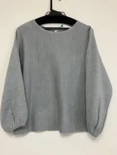 グレー 長袖ニット サイズF 100%アクリル