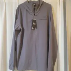 【新品 未使用】UNDER ARMOUR グレー フード付きジャケット