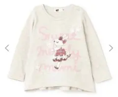 KP mimiちゃん チェックアップリケ 長袖Tシャツ 女の子