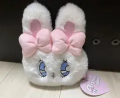 新品　PLAZA限定エスターバニー　ぬいぐるみリールパスケース　クリームバニー