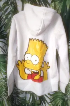 バート・シンプソン パーカー ホワイト
