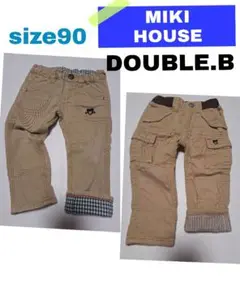 【USED品】　MIKI HOUSE　ミキハウス　ダブルビー　パンツ　２枚