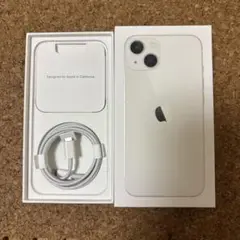 iPhone13 白　純正品　空き箱　ケーブル付　B