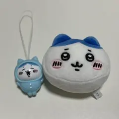 ハチワレ フェイスキーホルダー おきがえパジャマ マスコット