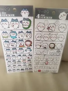 4サイズステッカー ちいかわ ハチワレ カミオジャパン 正規品