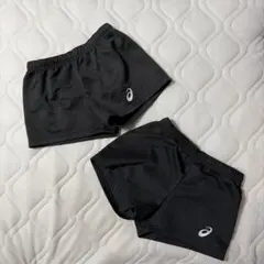 asics バレーボールパンツ ブラック　2着セットのサムネイル