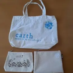earth music&ecology コットンバッグ&ポーチ2点セットのサムネイル