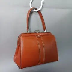 794/良品/AIGNER アイグナー/ダレスバッグ/キャメル/レザー/口金式