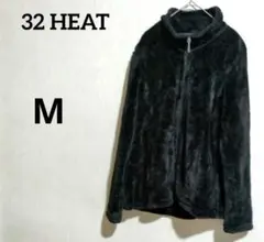 1点もの✨32 HEAT ブラック フリースジャケット【 M】
