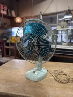 レトロ 扇風機 グリーン 卓上扇風機 - メルカリ