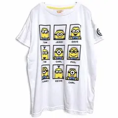 ミニオンメイド ミニオンズ 半袖Tシャツ M 白 キャラクター ビッグプリントのサムネイル