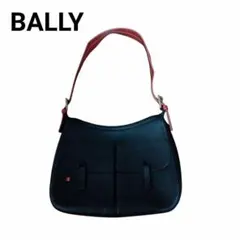 BALLY バリー　黒 ブラックレザー ショルダーバッグ　ハンドバック　高島屋