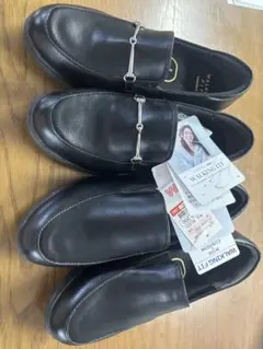 WALKING FIT ビットローファー ブラック Mサイズ　2足組のサムネイル